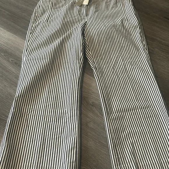 J.Crew Teddie Navy and Cream Striped Pants - Picture 6 of 12